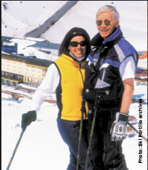 Ski Portillo Owner King Henry Purcell and wife