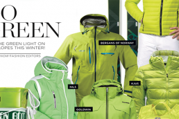 SNOW Fashion: Go Green Ski Wear Trends 2015