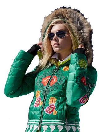 2016 ski fashion bogner green floral