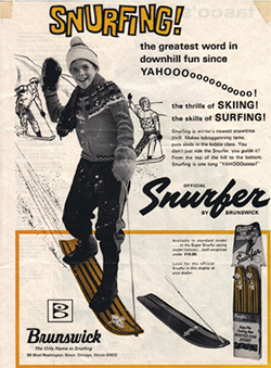 snurfing snowboard original