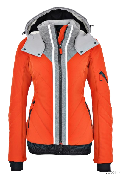 Womens ski fashion: playful patterns, Frauenschuh ski jacket