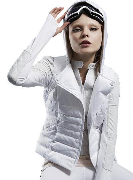Blanc Noir 3 way Moto Jacket white