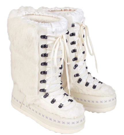 Best Ski Fashion: Winter White, Bogner, Boots, moon boots, fur boots, winter boots