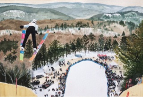 Winter Art Exhibition The Ski Jump